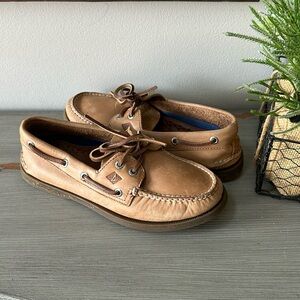 Sperry Brown Leather Slip-On Loafers